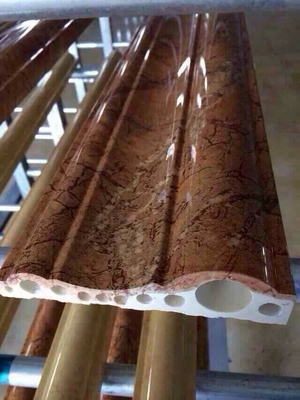 Decorative PVC WPC Marble Plastic Profile Extrusion Line , Marble Profile Machine